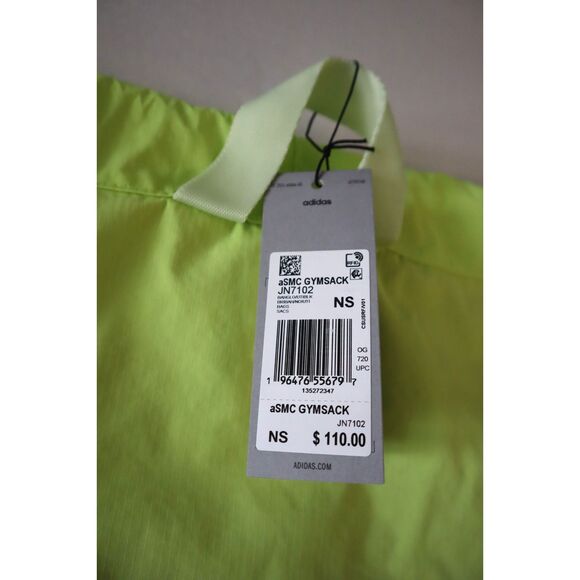 Stella McCartney x adidas JN7102 Unisex O/S Bahia Glow/Green aSMC Gymsack - Picture 6 of 11